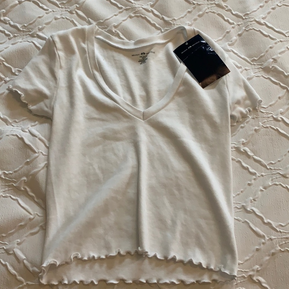 Brand new white brandy crop top